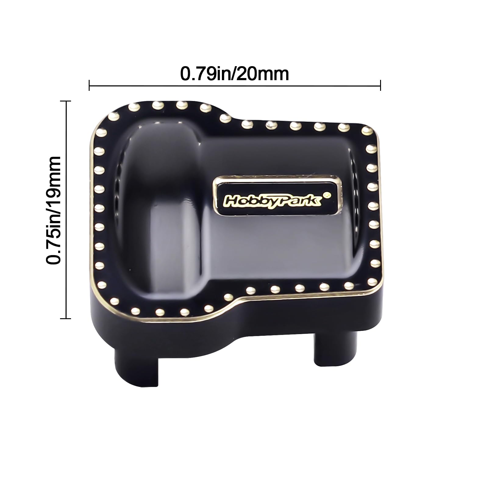 Amazon.com: HobbyPark Brass Diff Covers Front Rear Axle Cover for
